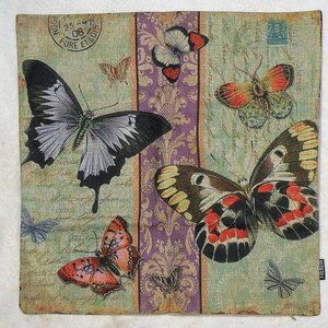NIP Trendin Butterfly Throw Pillow Cover 17"x17"